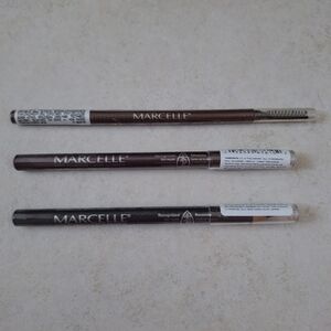 Makeup Bundle Marcelle Kohl Eyeliner And Brow Pencil Smoke, Plum, Medium Brown